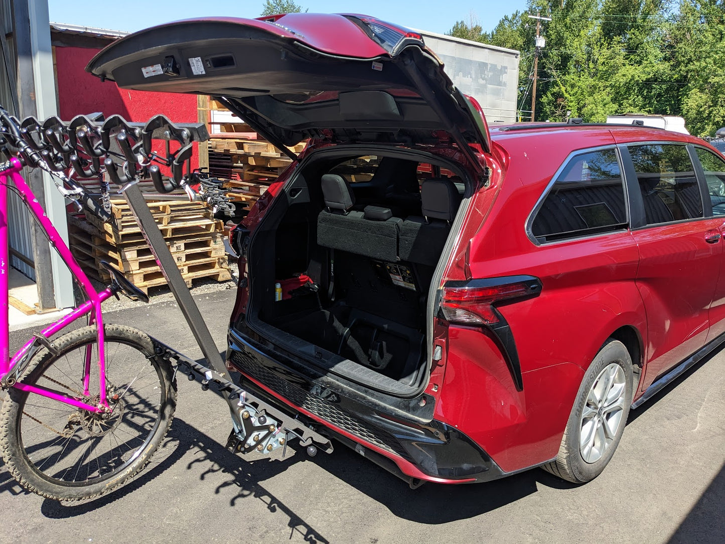 vertical bike rack 6 bike rack for toyota sienna van