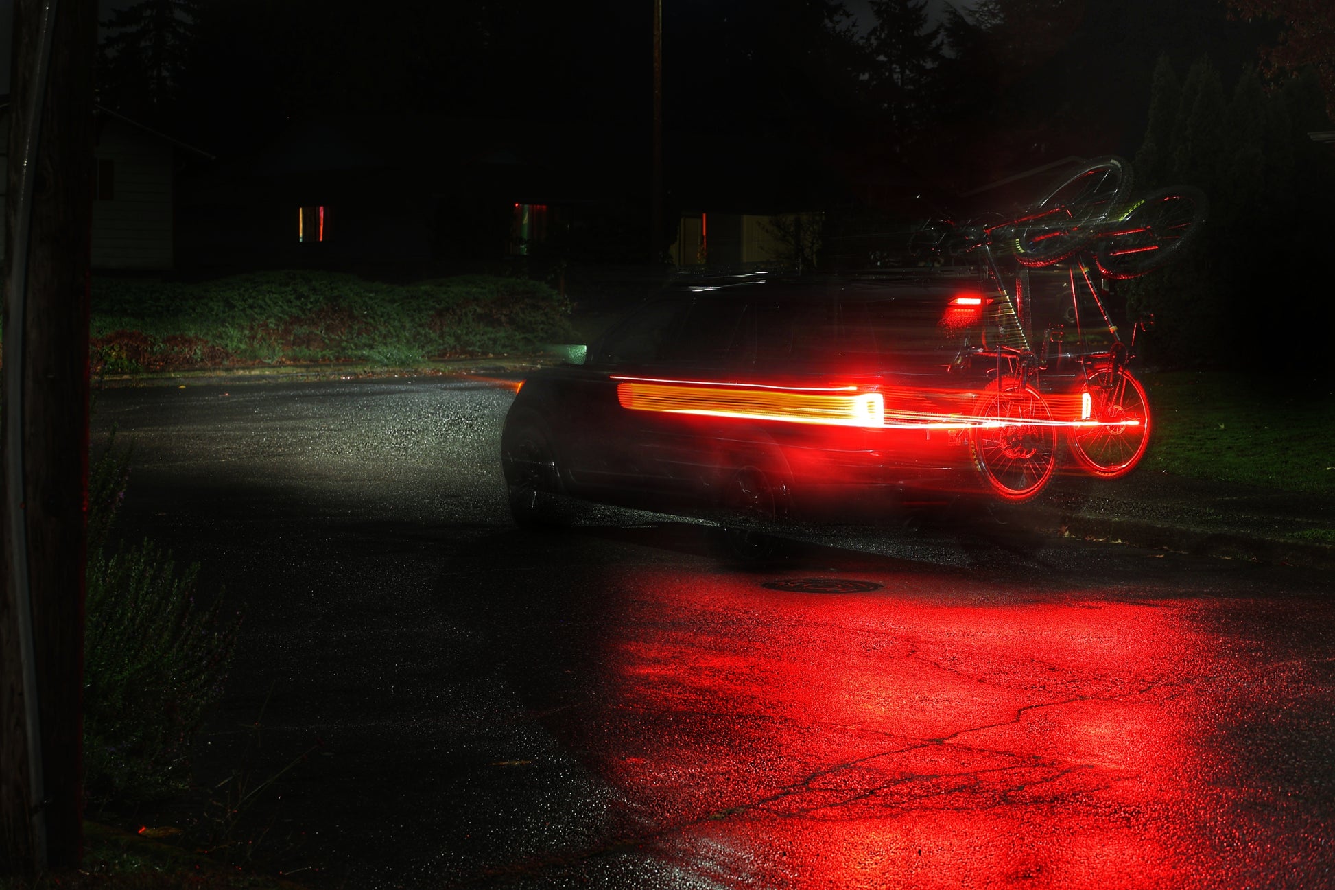 bike rack lightbar blinking