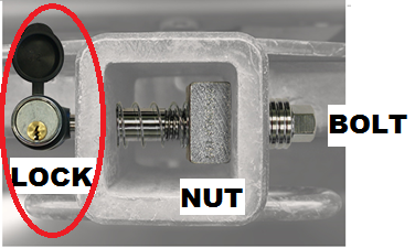 Hitch Bolt and Lock Parts