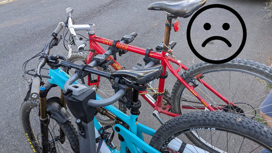 time for a new bike rack. best vertical bike rack for your family 