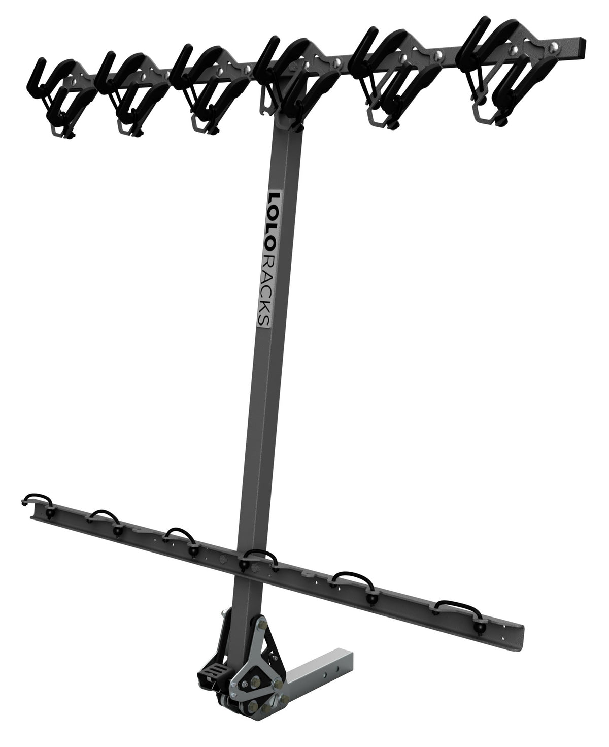 Lolo Racks Vertical Style 6 Bike Rack with Foot Activated Tilt