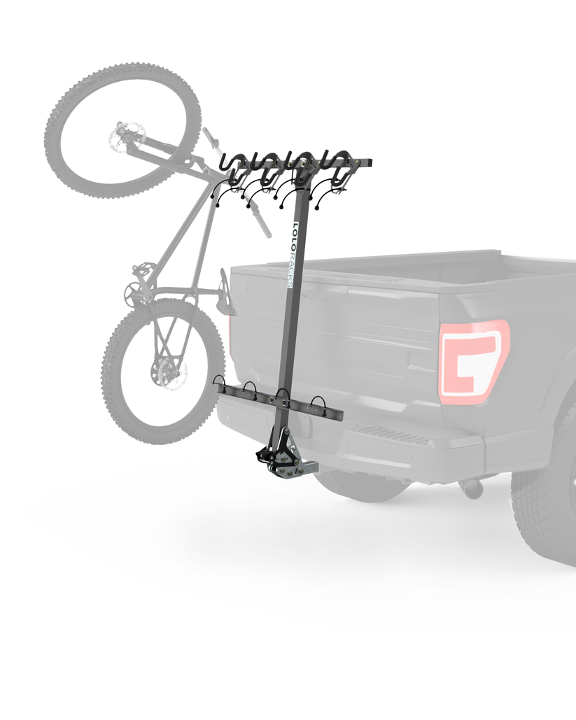 Lolo Racks 4 Bike Vertical Rack with Foot Activated Tilt