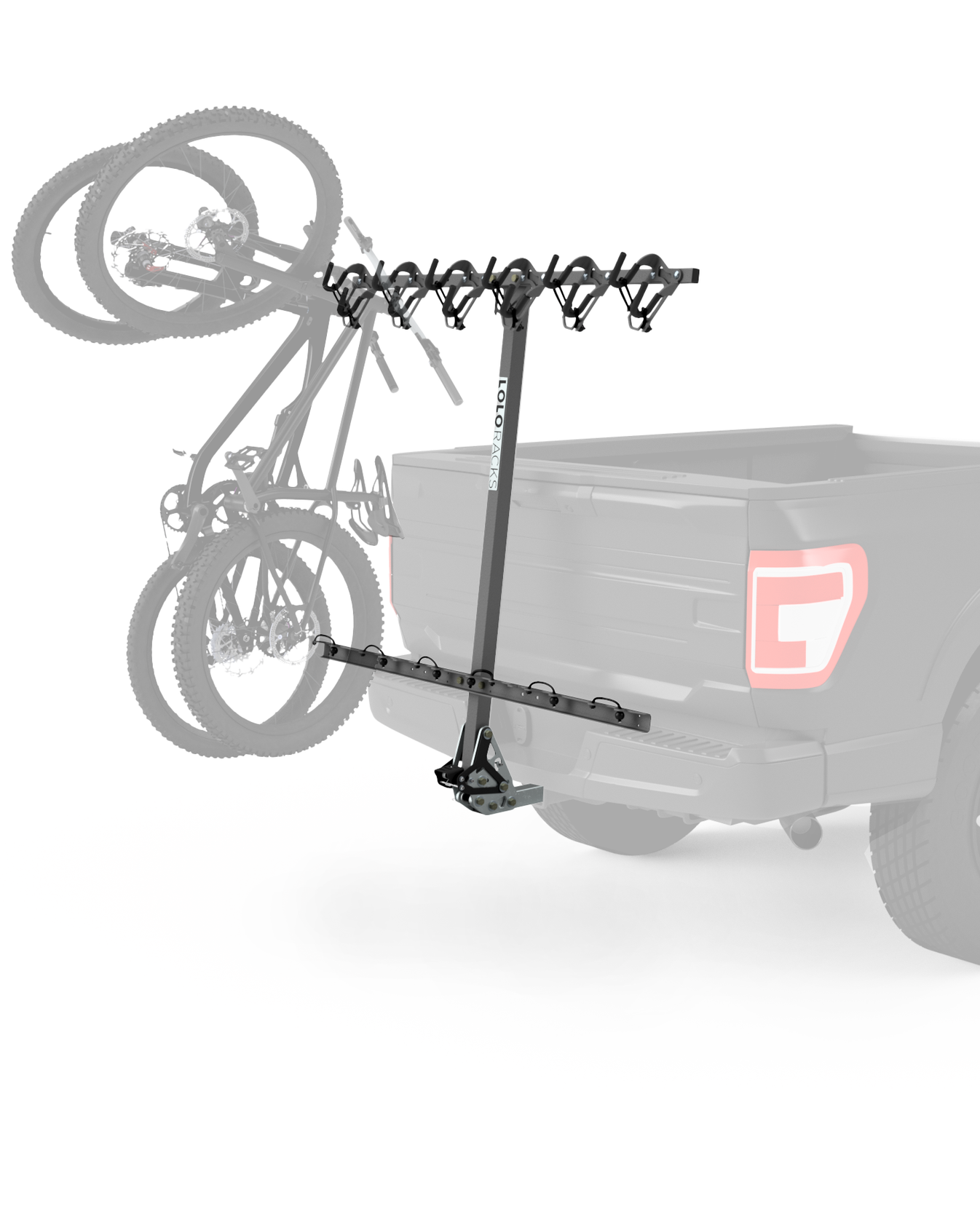 Lolo Racks Vertical Style 6 Bike Rack with Foot Activated Tilt