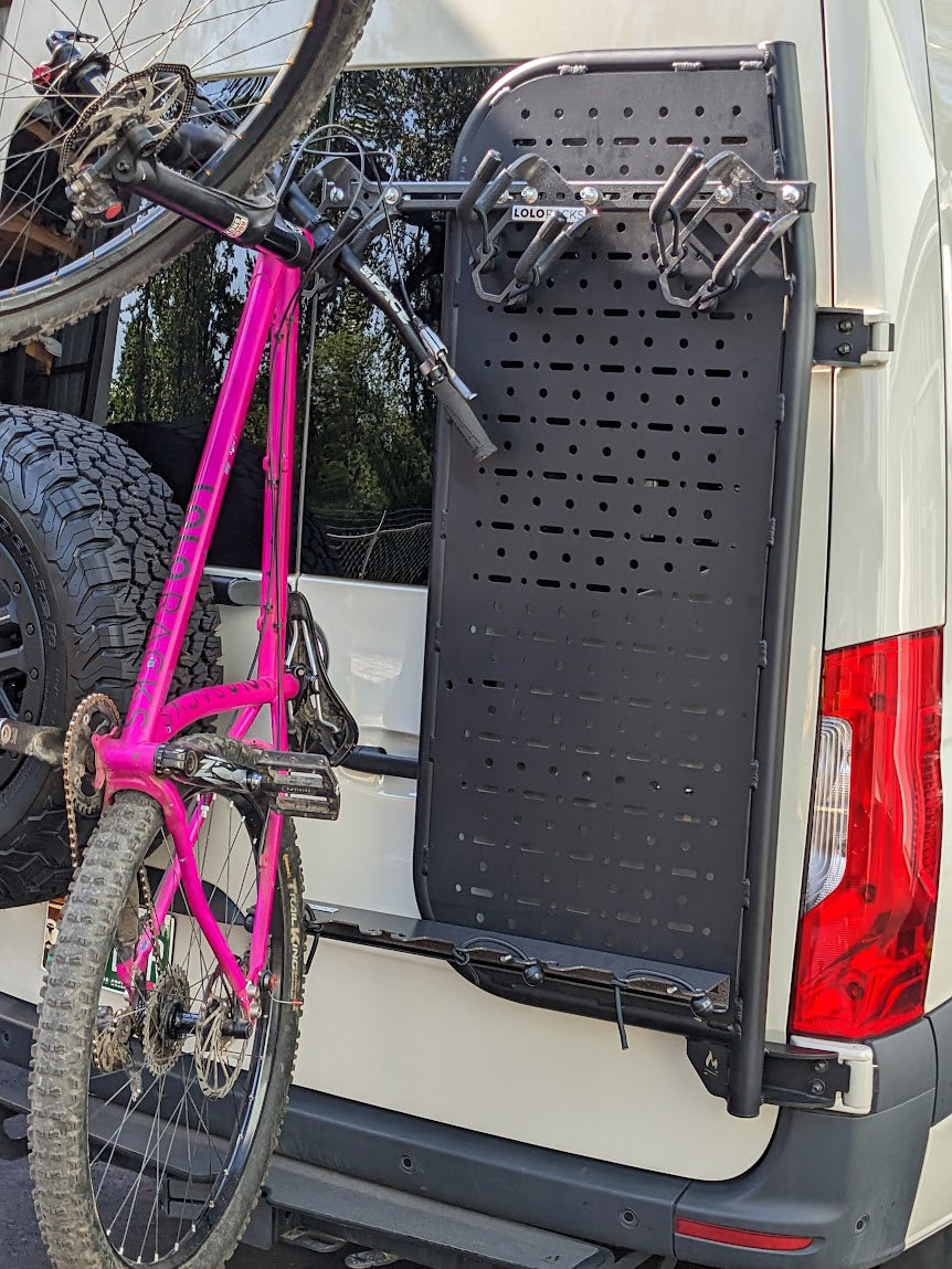 Bike Rack Kit for Van Cargo Molle Panel Lolo Racks Rad Lad