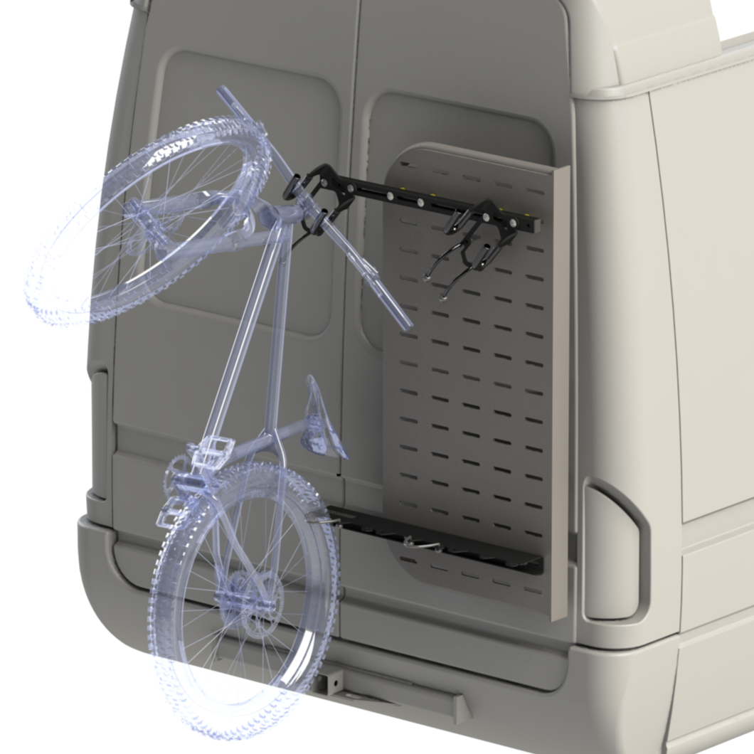 Vertical Bike Rack Kit for Van Cargo Molle Panel Lolo Racks Rad Lad