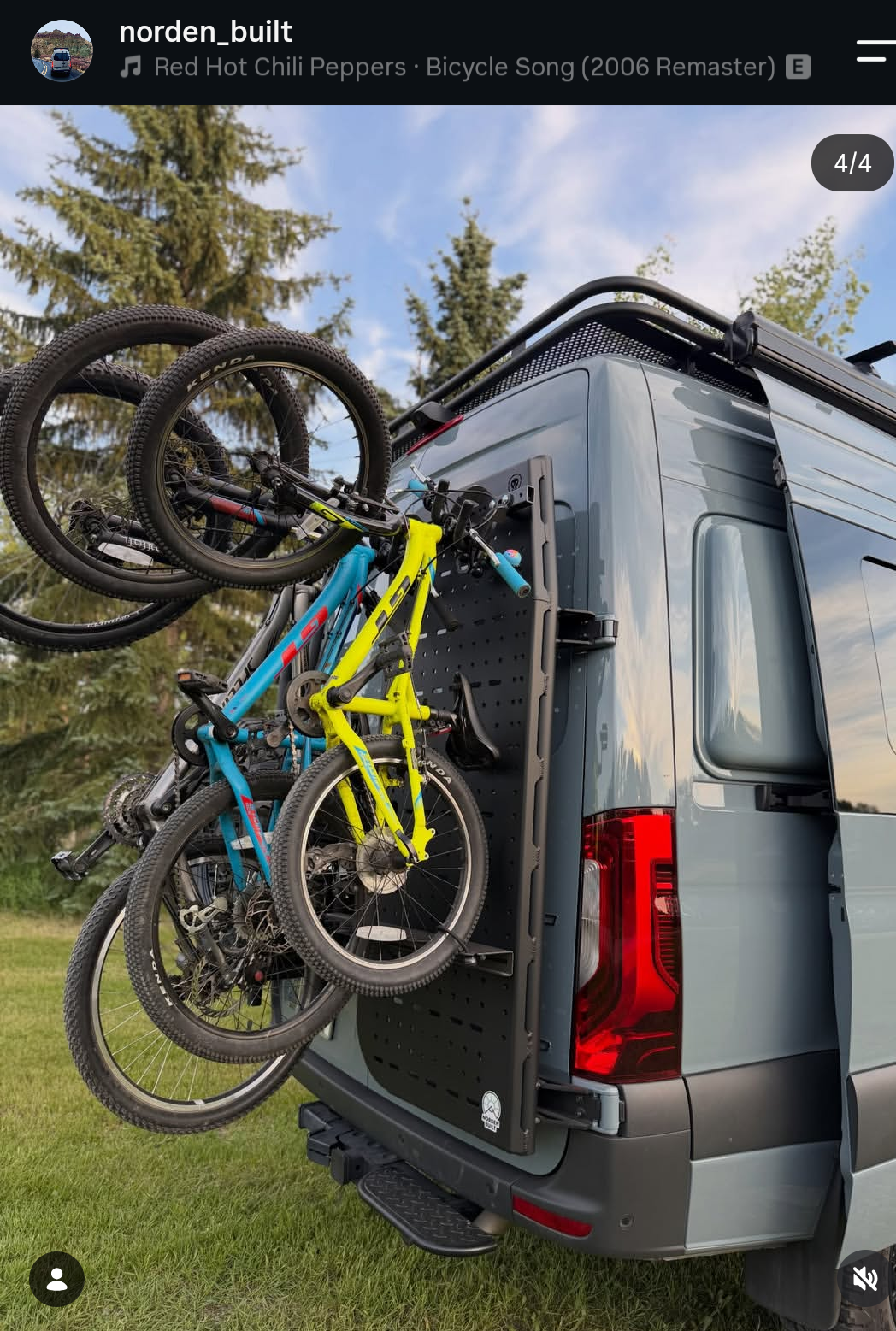 Bike Rack Kit for Van Cargo Molle Panel Lolo Racks Rad Lad