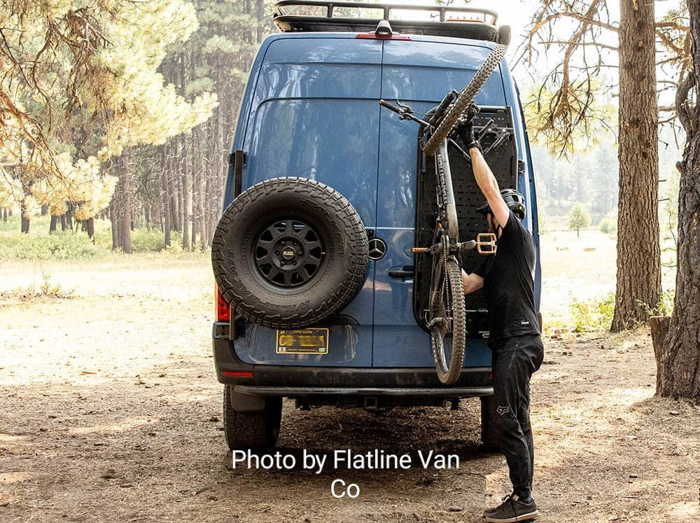 Bike rack for van rear door sale