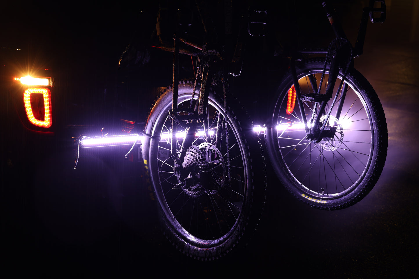 reverse/back up led lightbar light for bike rack safety