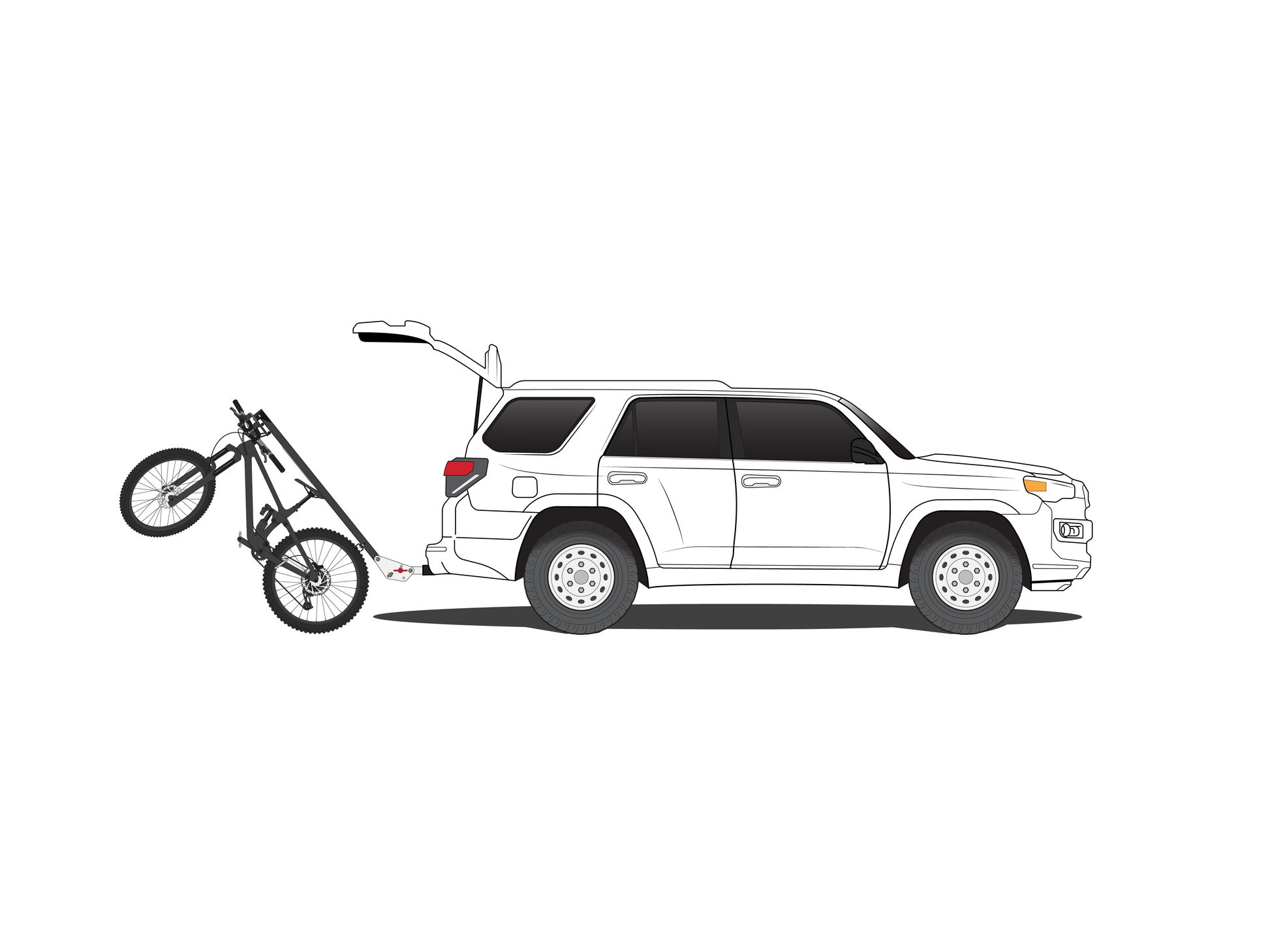 4 bike rack 2024 2 inch hitch